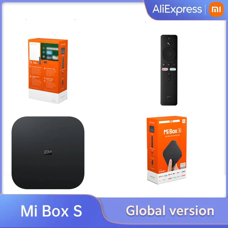 

Оригинальная ТВ-приставка Xiaomi Mi TV Box S 4K, многоязычная смарт-приставка Mi Box S, медиаплеер Ultra HD, Android TV 9,0, HDR, 8 ГБ, Wi-Fi, DTS