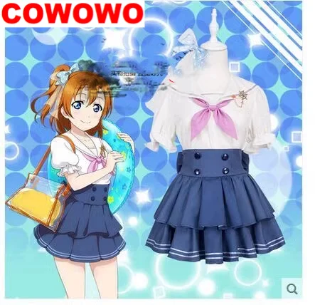 COWOWO Lovelive Косака Хонока матросские Костюмы косплей костюм игры искусственная