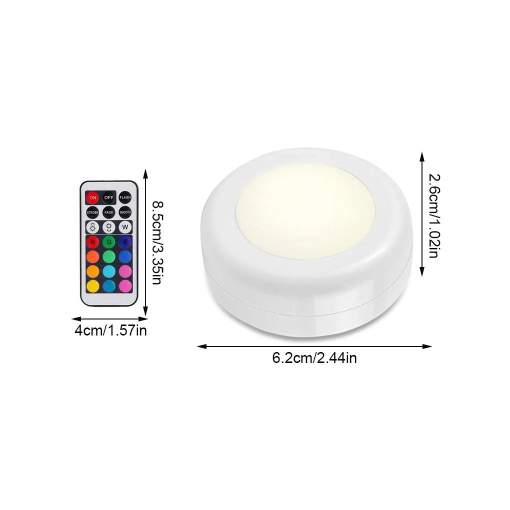 

Remote control RGB cabinet lights Touch Sensor Battery closet lamps led lights for bedroom Living room kitchen lighting decor