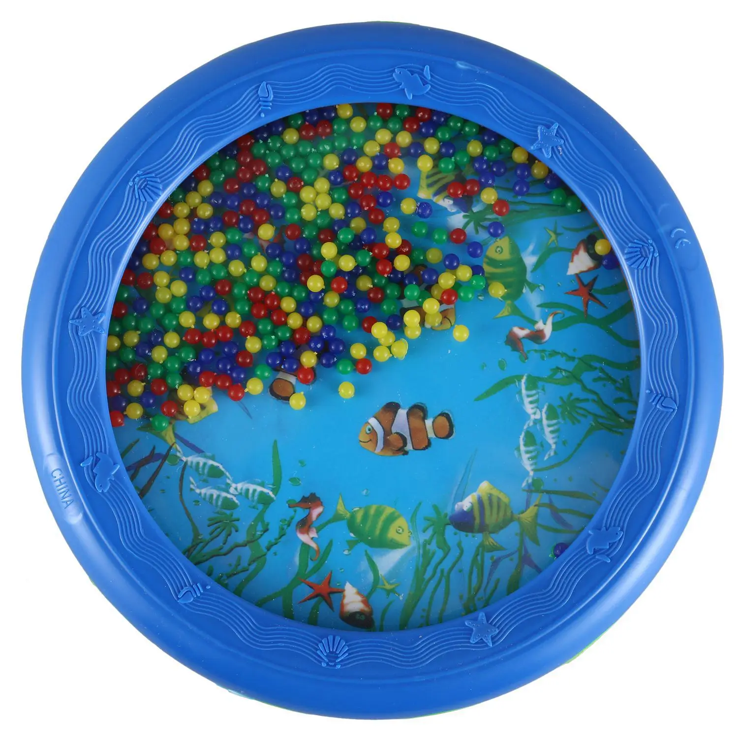

Ocean Wave Bead Drum Gentle Sea Sound Musical Educational Toy Tool for Baby Kid Child