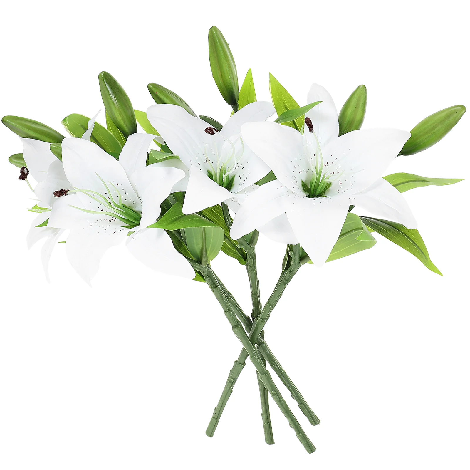 

Artificial Lily Realistic Bouquet Flower Fake Decorative Decoration Flowers Lifelike