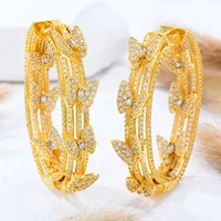missvikki full buterfly sweet romantic hoop earrings for women bridal wedding engagement anniversary jewelry trendy accessories
