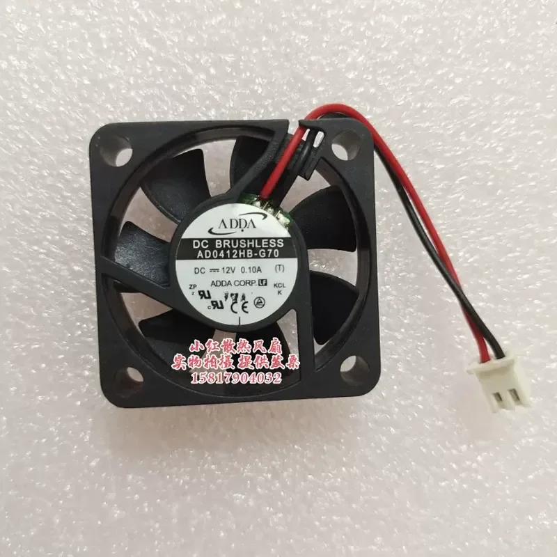 Фото Новый оригинальный вентилятор ADDA AD0412HB-G70 для 4010 12V 0.10A, бесшумный, 4 см, охлаждающий вентилятор №1