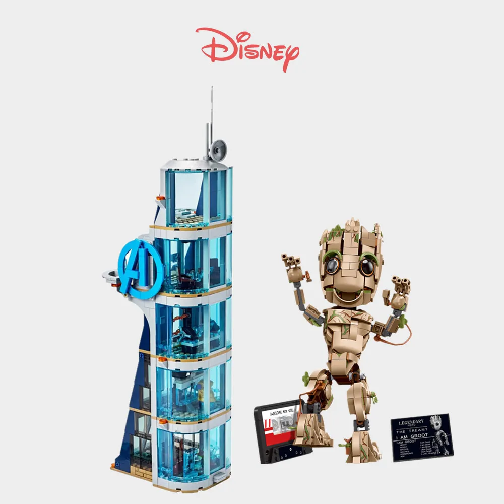 

Disney FIT 76101 Avenger Tower Irons Heroes Infinity Wars Mini Dolls Toys Endgame Figures Model Building Block Bricks Toy Gift