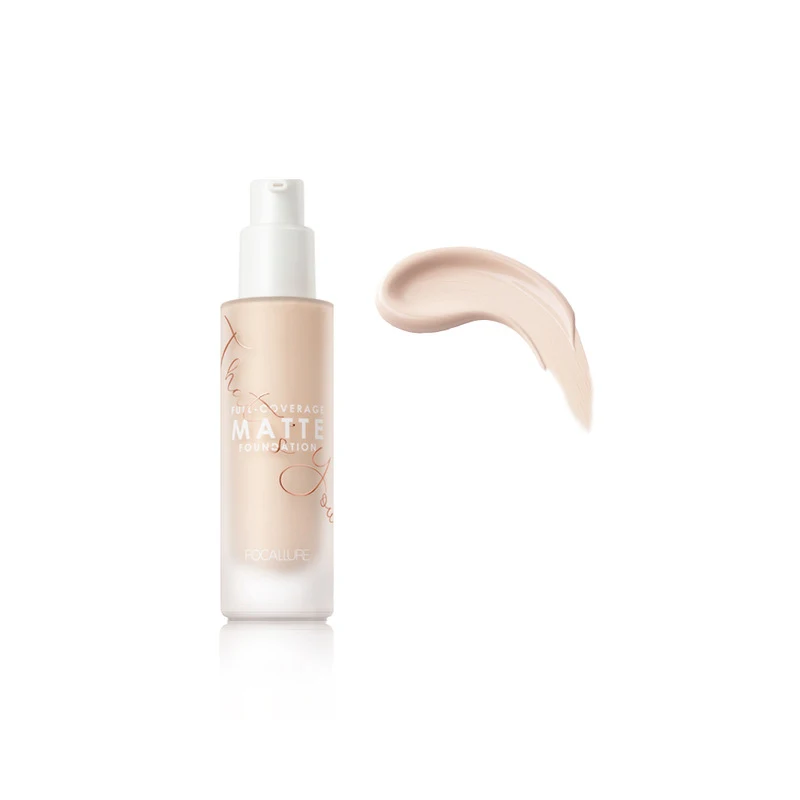 

1pcs Cosmetic Full Coverage Waterproof Concealer Foundation Oil Control Face Makeup 20 Colors Matte Liquid Base Foundation