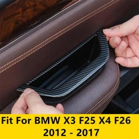car armrest storage box panel strip decoration cover trim plastic accessories interior for bmw x3 f25 x4 f26 2012 2017