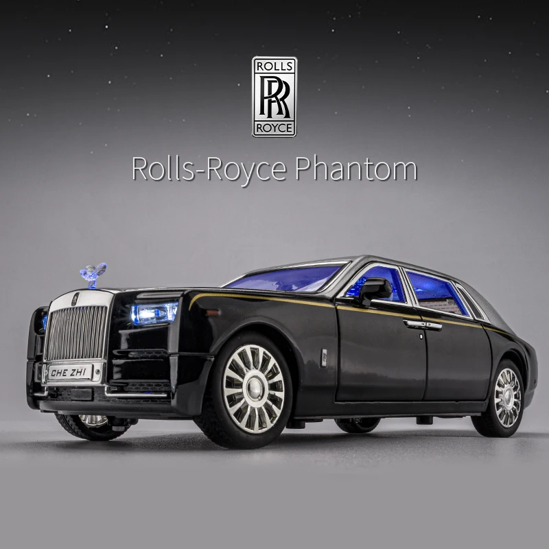 1:24 Rolls Royce Phantom Mansory Legierung Auto Gießt Druck & Spielzeug Fahrzeuge Auto Modell Sound und licht zurückziehen Auto Spielzeug für Kinder Geschenke