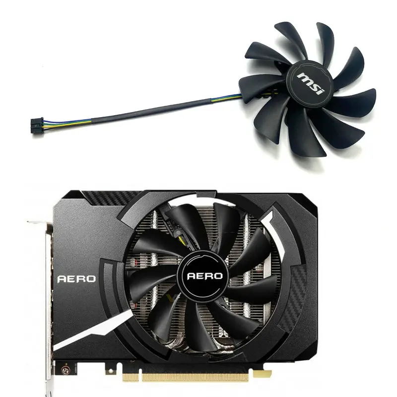 Новый охлаждающий вентилятор для видеокарты MSI RTX3050 RTX3060 RTX3060ti AERO ITX XY-D10015SH