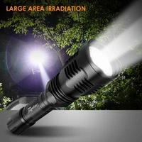 uniquefire hs 802 powerful 1200lm 10w tactical led flashlight 5 mode tail switch rechargeable torch outdoor camping emergency