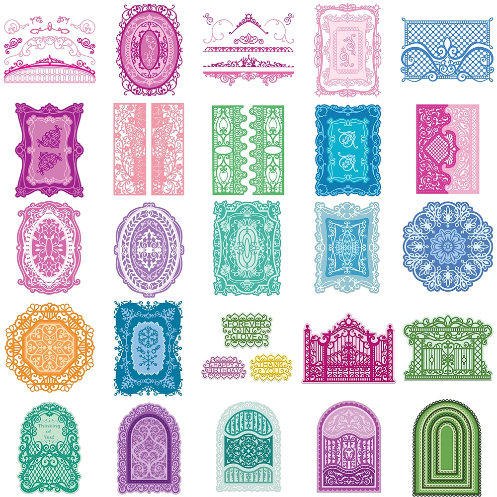 

Новые металлические штампы с геометрическим рисунком для рукоделия, штампы для скрапбукинга, тисненые бумажные карточки, декоративные штампы ручной работы