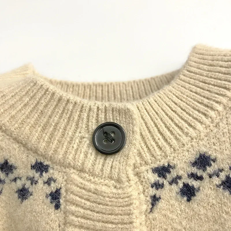 7223 Детский свитер жилет осень 2023 лидер продаж детские свитера вязаный простой