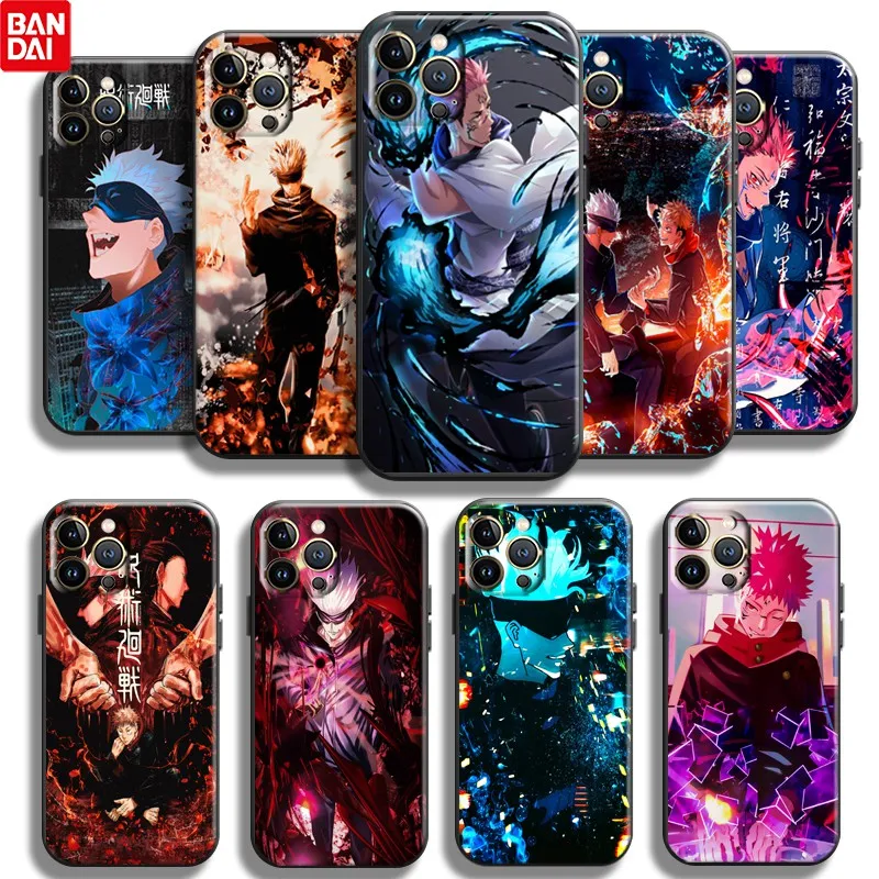 

Чехол для телефона с аниме juютсу Kaisen для iPhone 11 Pro Max 6 6s SE 2020 8 Plus 7 7P X Xr Xs 11 12 13 Max Pro Mini Bqlr, милый чехол