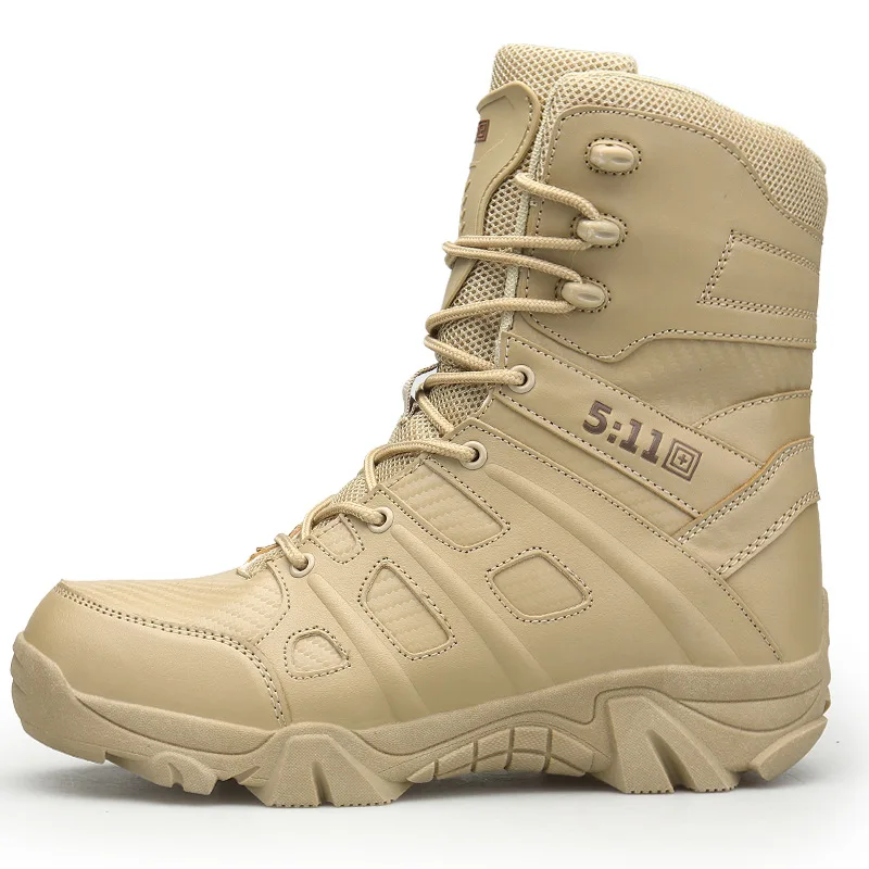 

Military Boots Men Tactical Training Wearable Desert Combat Shoes Big Size 39-47 Zapatillas Hombre