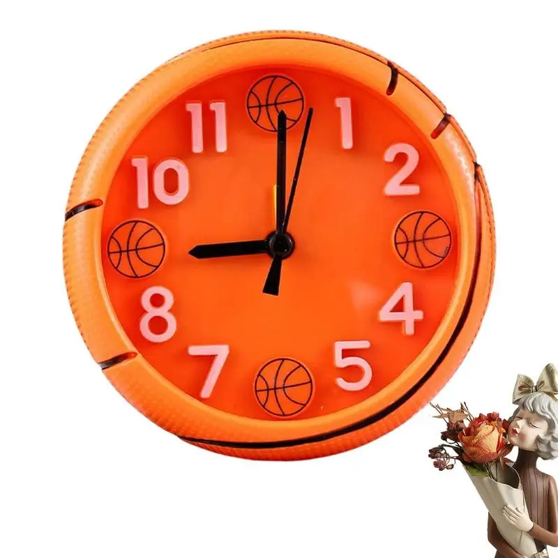 

Battery Powered No Tick Football Alarm Clock No Snooze Button Desktop Alarm Clock Round Clock Student Alarm Clock Bedroom Decor
