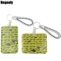 caution signs fashion women card holder lanyard colorful retractable badge reel nurse doctor student id card clips badge holder