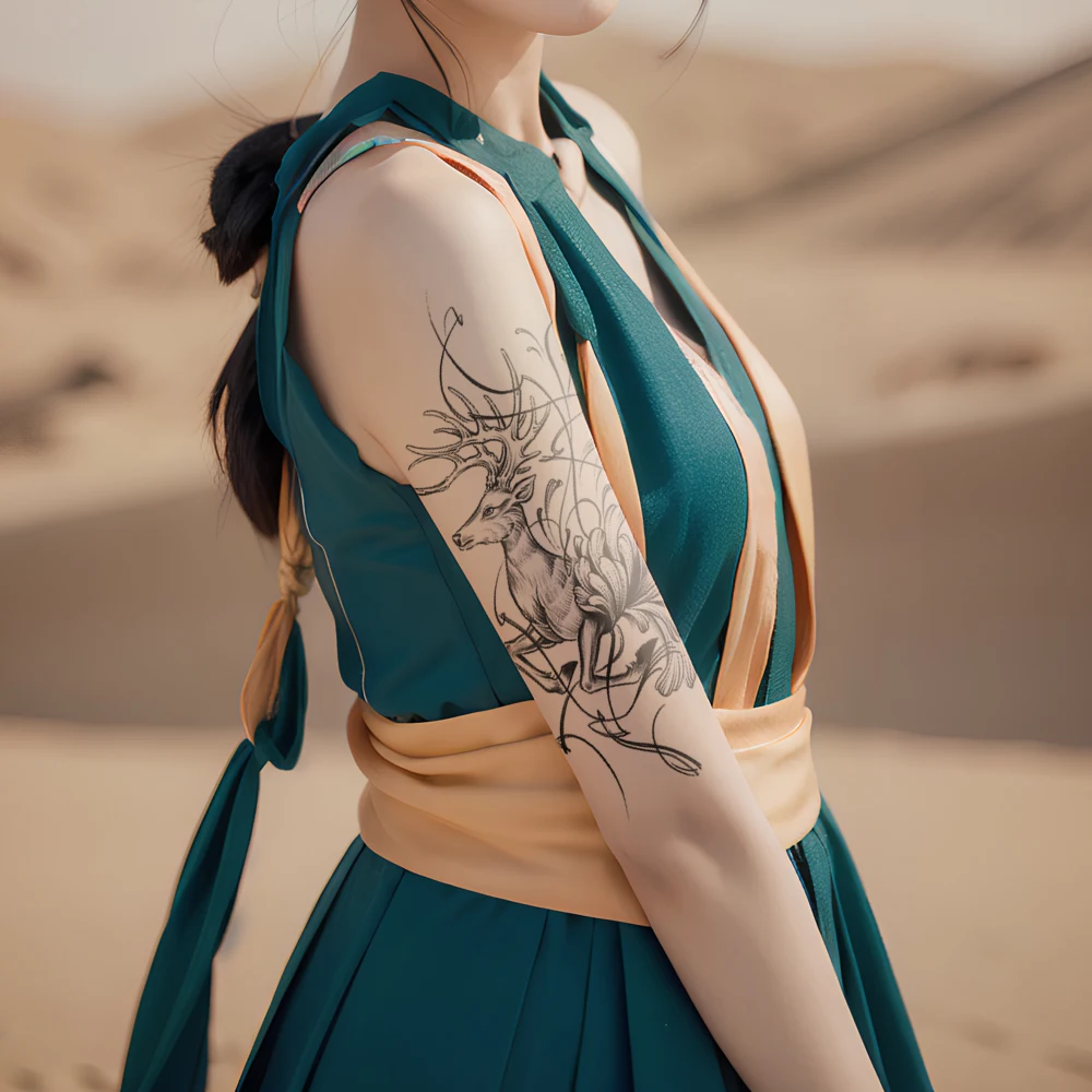 

Оптовая 30 шт. / партия, водонепроницаемые временные поддельные татуировочные наклейки, эскизы, цветы, тотем, бабочки, подсолнухи, женское человеческое искусство