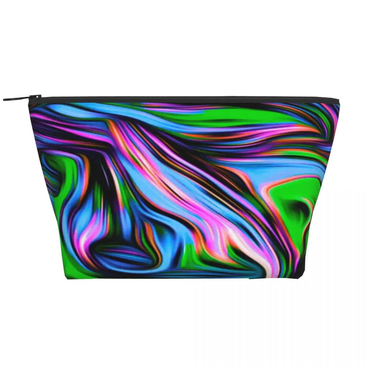 

Neon Paint Swirl Zip Storage Organizers Colorful Liquid Print Multi-purpose Bathroom Makeup Pouch Woman Cosmetic Bags