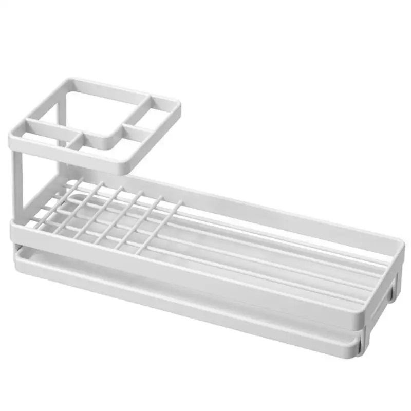 

Двухслойный стеллаж для хранения в туалете с антикоррозийным покрытием, съемный пыленепроницаемый стойкий стеллаж для зубных щеток без перфорации, инвертированный дизайн