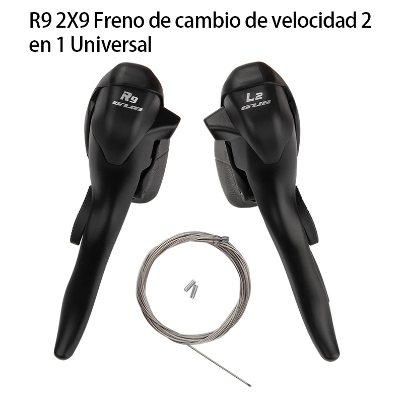 

GUB R9/10 Road Bike Dual-control Anti-slip Manual Shifter 2x9/2x10 Speed Brake Shifter 2-in-1 Universal Applicable For SHIMANO
