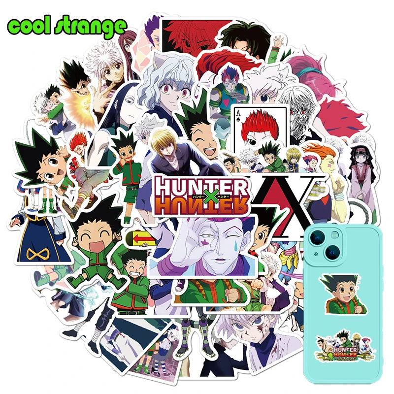 

10/30/50pcs Anime Hunter X Hunter Graffiti Stickers for Laptop Luggage Bicycle Car Skateboard Computer Waterproof Decal Toys
