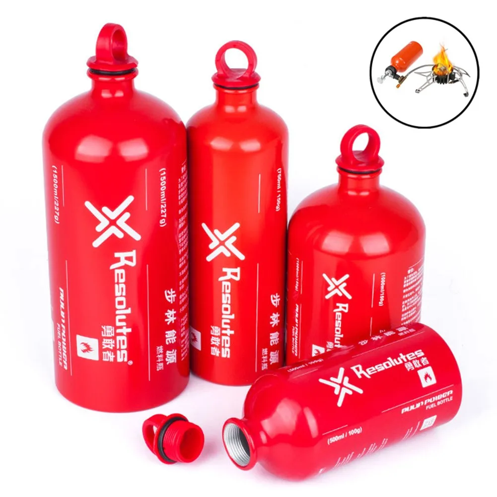 

1500/1000/750/500 ML Outdoor Gas Oil Fuel Bottle Motorcycle Emergency Petrol Gasoline Canister Camping Cooking Stove Fuel Bottle