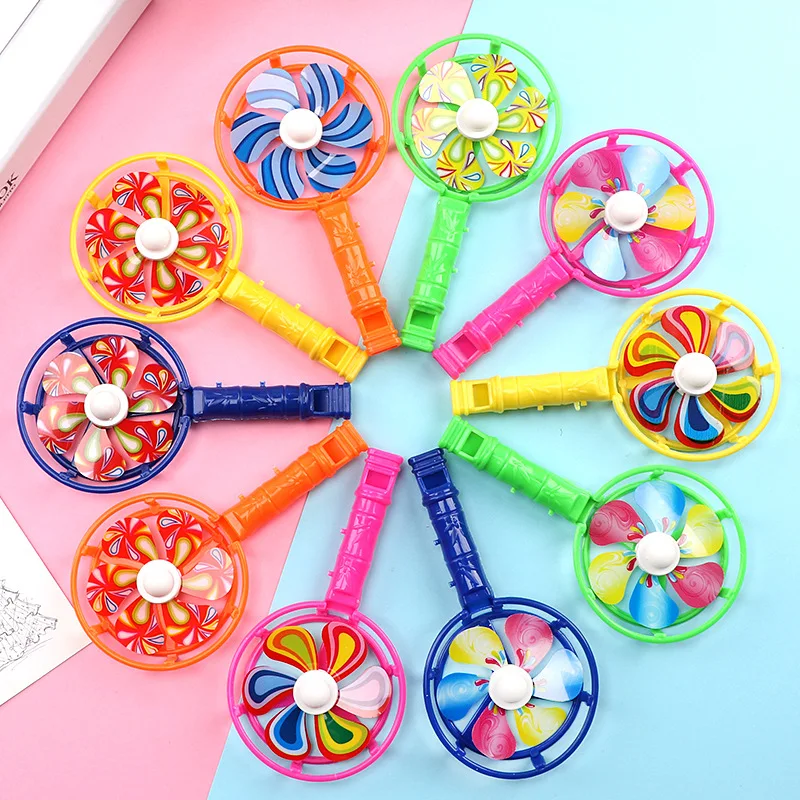 

10PCS Children's Toys Classic Plastic Whistle Windmill Festival Birthday Party Gifts Back To School Presents Toys Kids Party