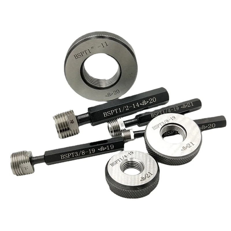 

High precision Threaded gauge BSPT pipe thread ring Plug gauge Precision internal external Screw Gage Pitch Thread Test Tool