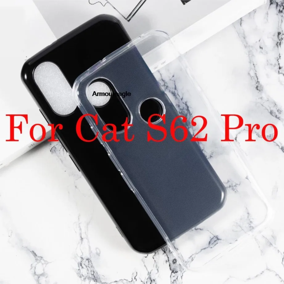 Черный чехол для телефона из ТПУ Caterpillar Cat s62 pro силиконовая мягкая задняя крышка