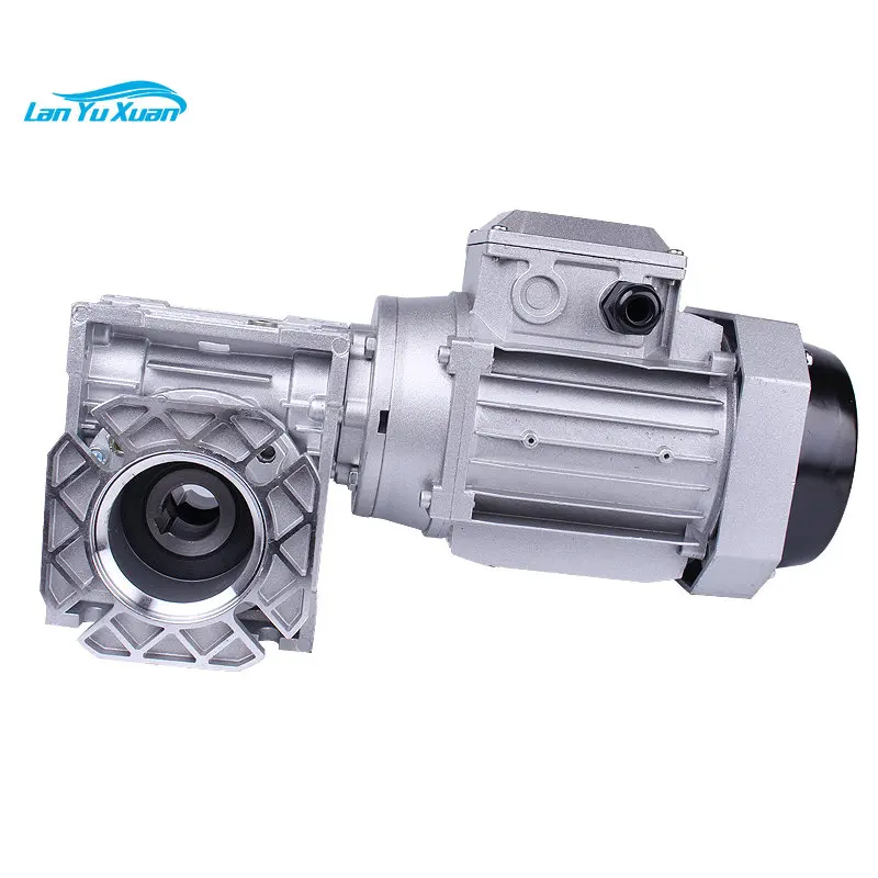 

NMRV worm gear reducer with motor three-phase vertical 380V small aluminum shell reducer gear box.