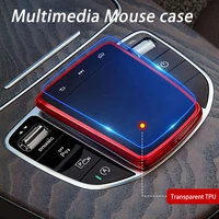 tpu car accessories multimedia center control mouse protective cover decorative shell for mercedes benz c e a s g class glc gls