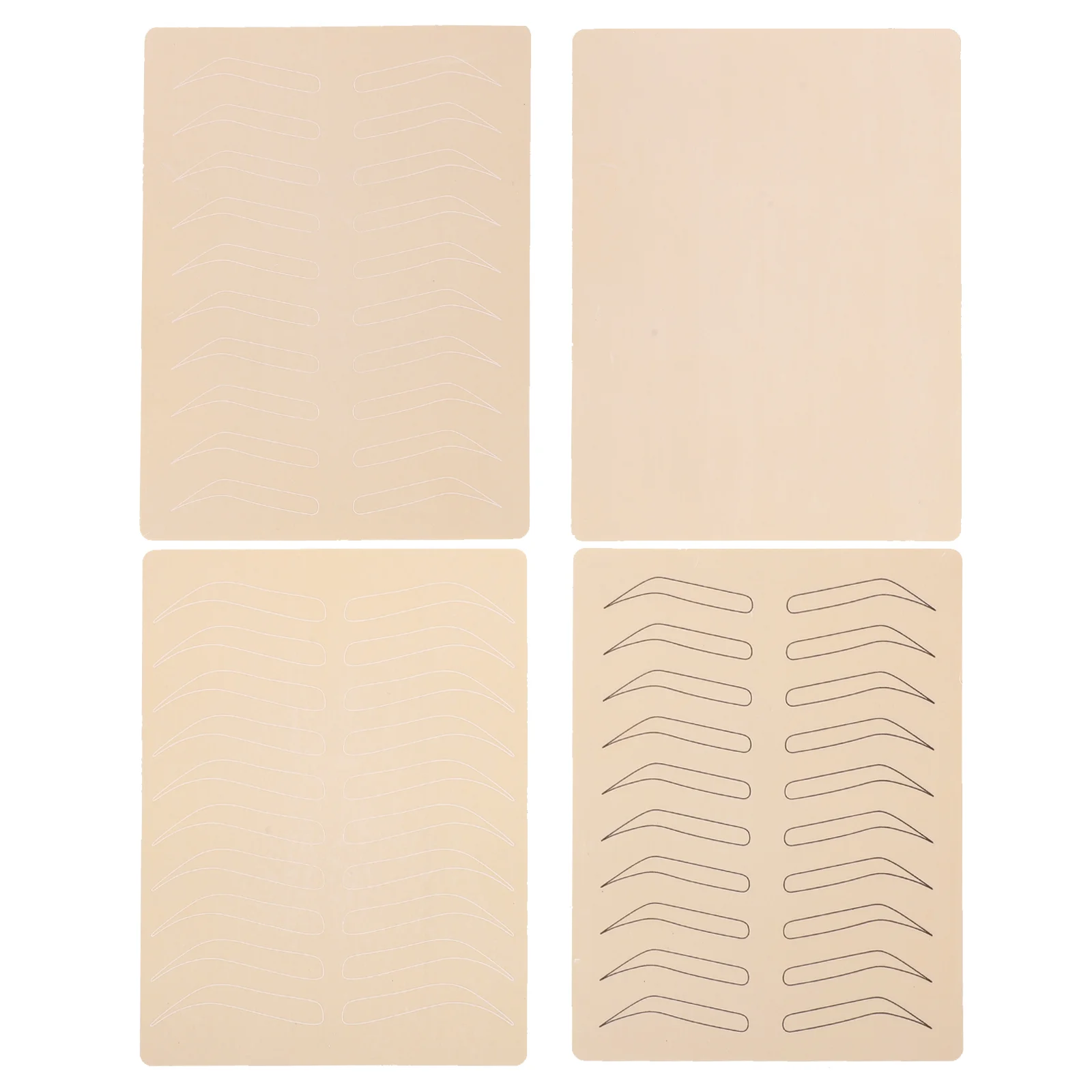 

4 Sheets Supplies Practice Skin Tools Makeup Stuff Latex Accessories Student