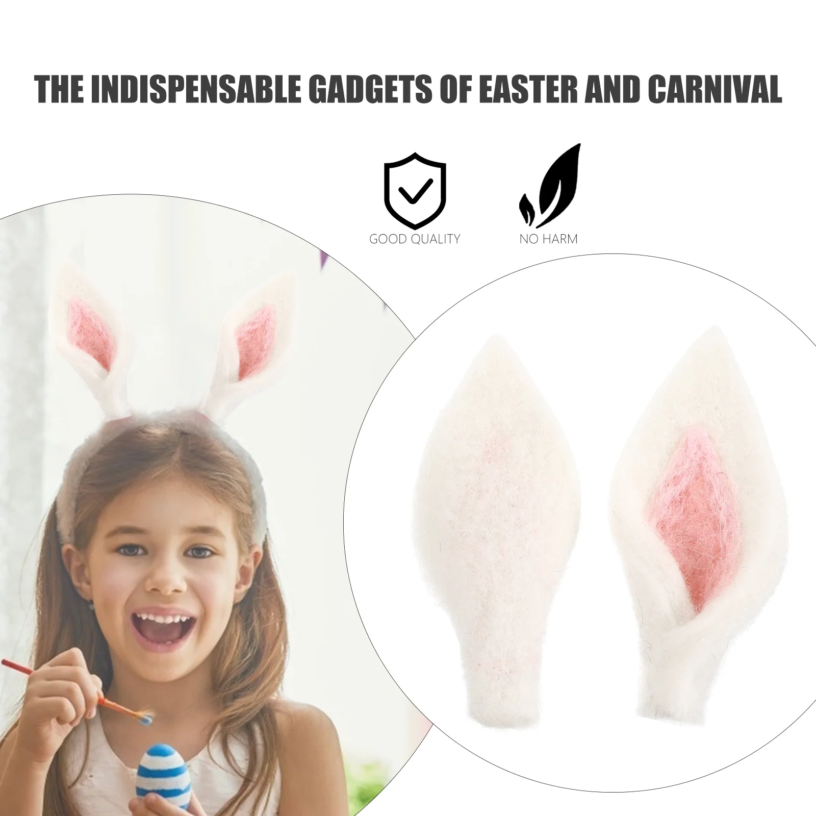 Аксессуары для кроличьих ушей фетровые декорации пасхальной вечеринки милые