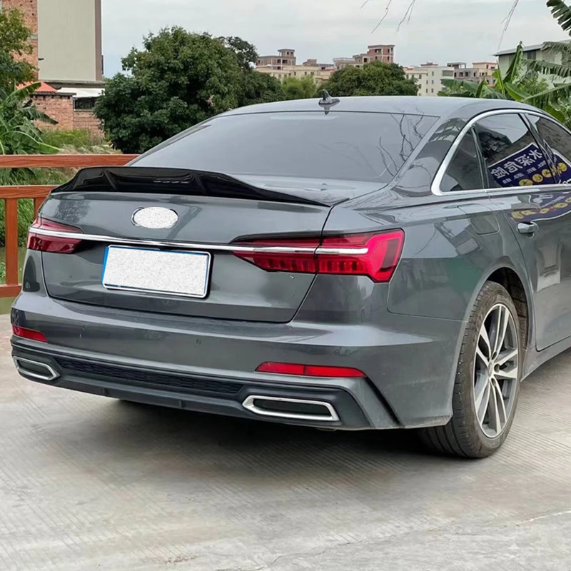 Спойлер из настоящего углеродного волокна крыло новый Audi A6 S6 C8 Sedan CAR багажник