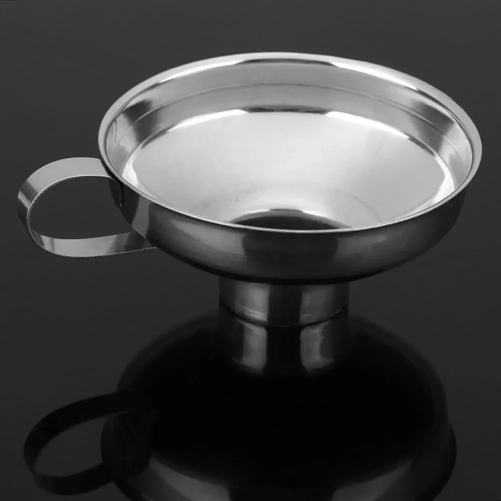 

2023NEW Funnel Stainless Steel Wide Mouth Canning Funnel Hopper Filter Leak Wide-mouth Can for Oil Wine Kitchen Cooking Tools