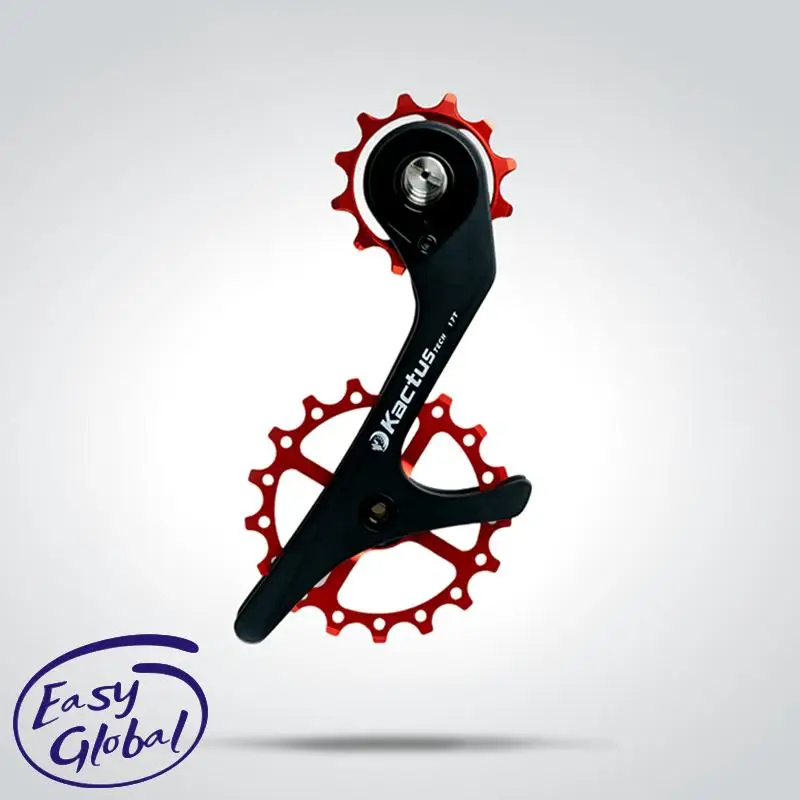 

Kactus 17THA Road Bike Oversized Carbon Braze Bracket Ceramic Rear Derailleur For Shimano R7000 11s Bearing Steel Bearing