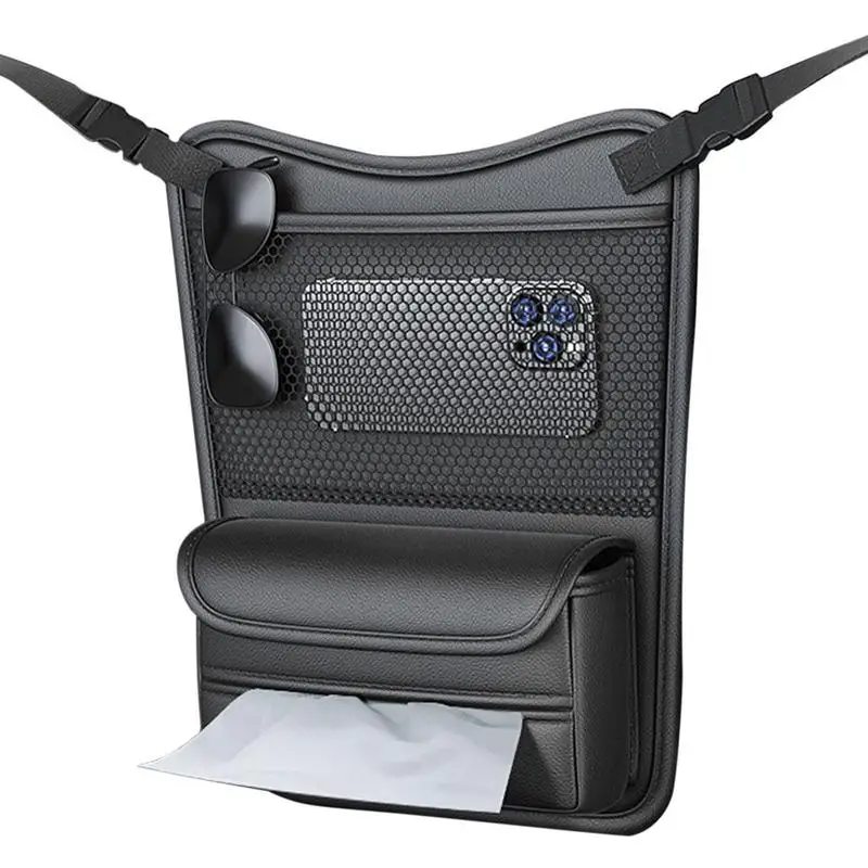 

Car Organizer Between Seats Large-Capacity Car Handbag Holder Between Seats Ultra-Durable Foldable Multi-function Universal Hang