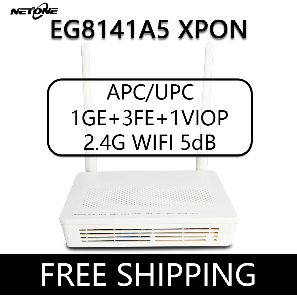 Новый оригинальный идентификатор NETONE EG8141A5 XPON ONU APC UPC ONT 1GE 3FE VIOP 5G WIFI фрезерный роутер Huawe 100%