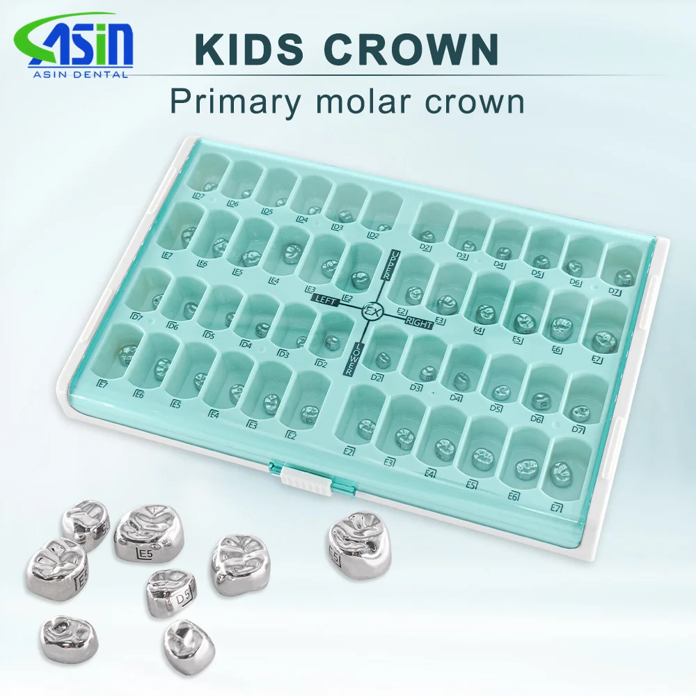 48 шт./96 шт. временные первичные молярные ортодонтические зубы из нержавеющей