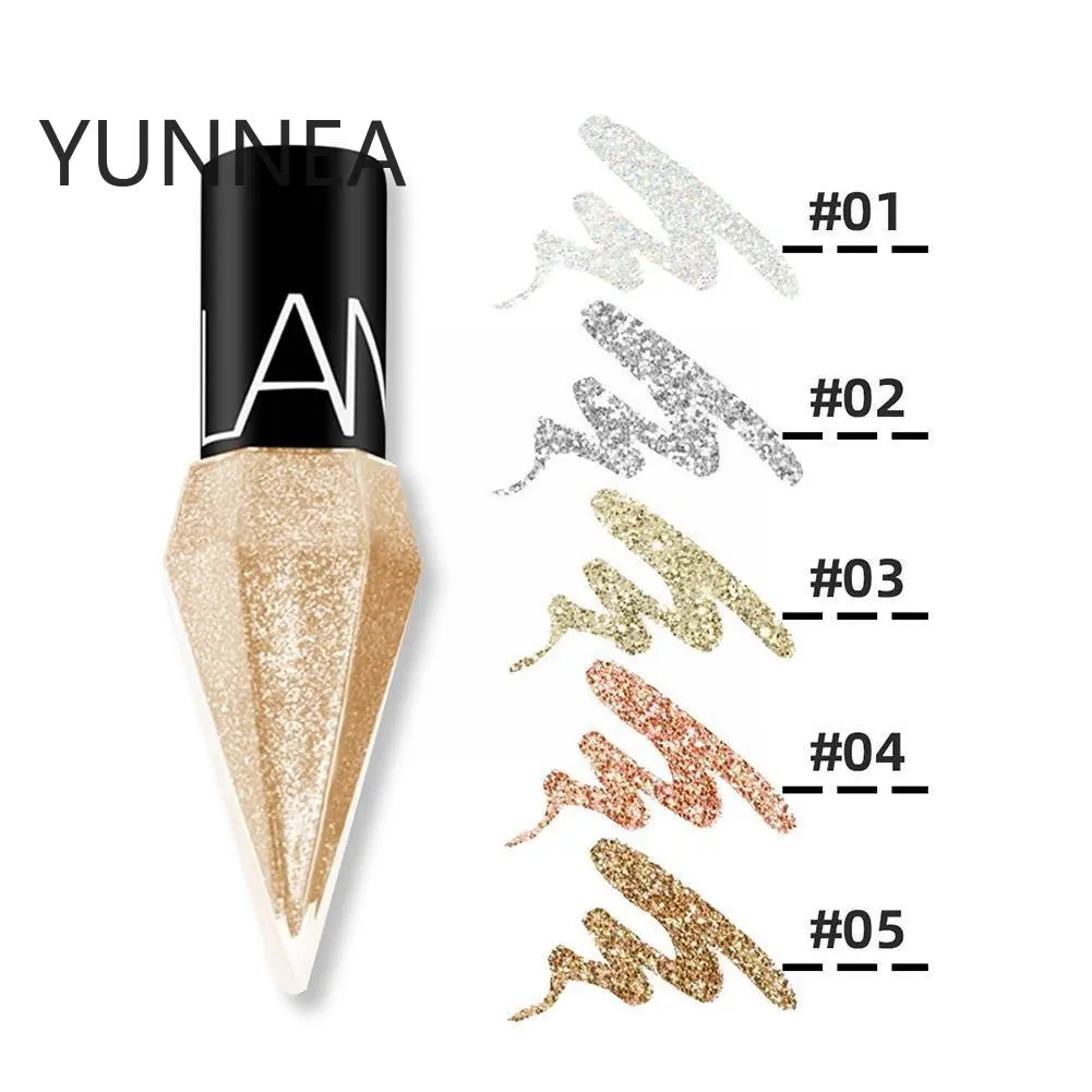 Eye Shadow Pearlescent Diamond Eye Shadow Liquid 5-color Sequins MakeUp Smooth Mini Fine Brush Eyeliner Shine And Head 5 Eye Shadow Pearlescent Diamond Eye Shadow Liquid 5-color Sequins MakeUp Smooth Mini Fine Brush Eyeliner Shine And Head 5