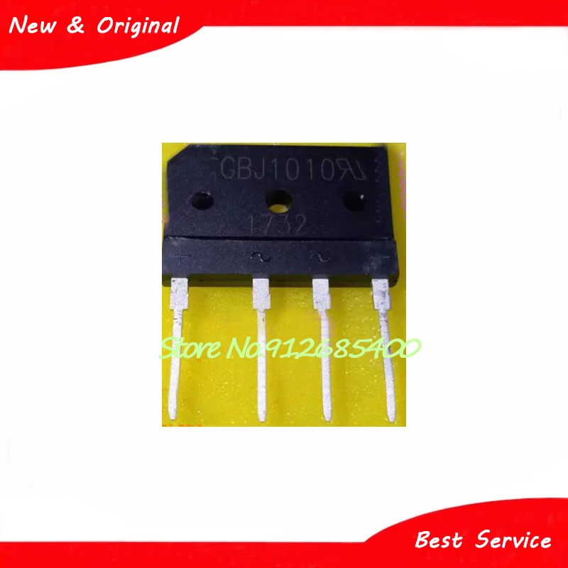 

10 шт./партия GBJ1010 10A 1000V DIP4 новая и оригинальная фотография
