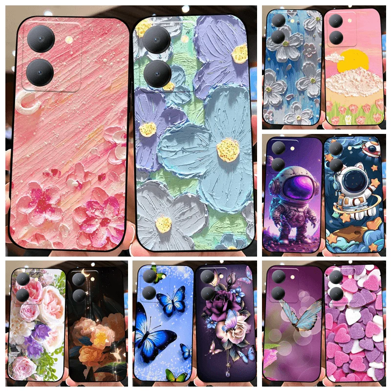 Для VIVO Y78 (Китай) 5G Чехол Противоударный силиконовый матовый чехол из ТПУ для