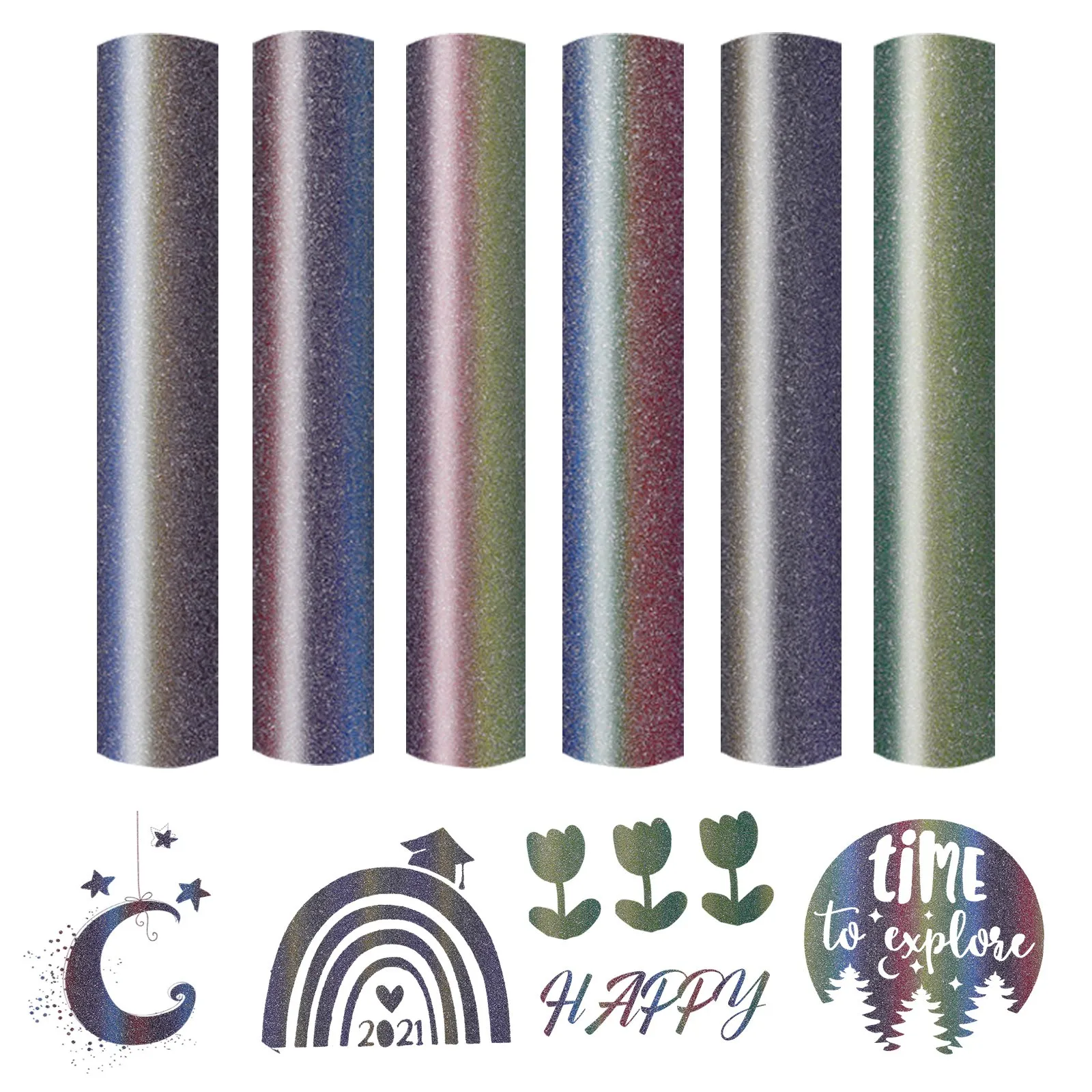 Теплопередающий винил для Cricut блестящие матовые декоративные виниловые пленки