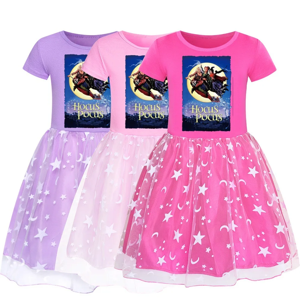 

Hocus Pocus 2 Costume Princess Dress Suit Charm Girl Cosplay Carnival Kids Birthday Party Christmas Girl Dress