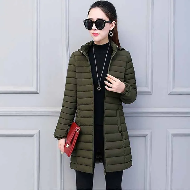 Женская Легкая стеганая куртка со съемным капюшоном размеры до 8XL | одежда