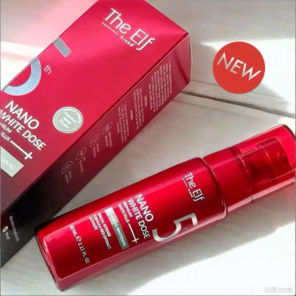 Фото 60 мл The Elf Nano White Dose Premium White Plus+ Advanced Whitening Special Intense Formula Red Extract Ultimate Whitening Care №2