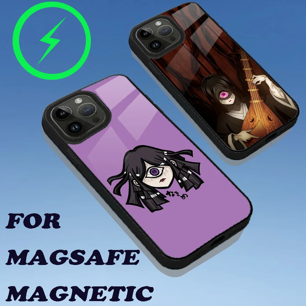 D-Demon S-Slayer Nakime телефонный чехол для iPhone 16 15 14 13 12 11 Plus Pro Max Mini Magsafe Магнитная