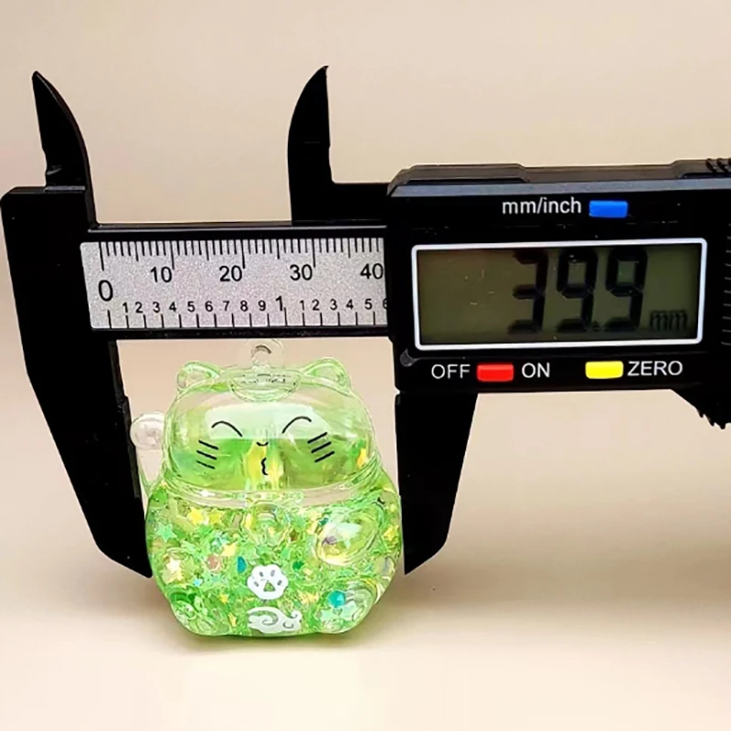 1 шт. миниатюрные фигурки мультяшного кота из смолы 3D светящийся маленький