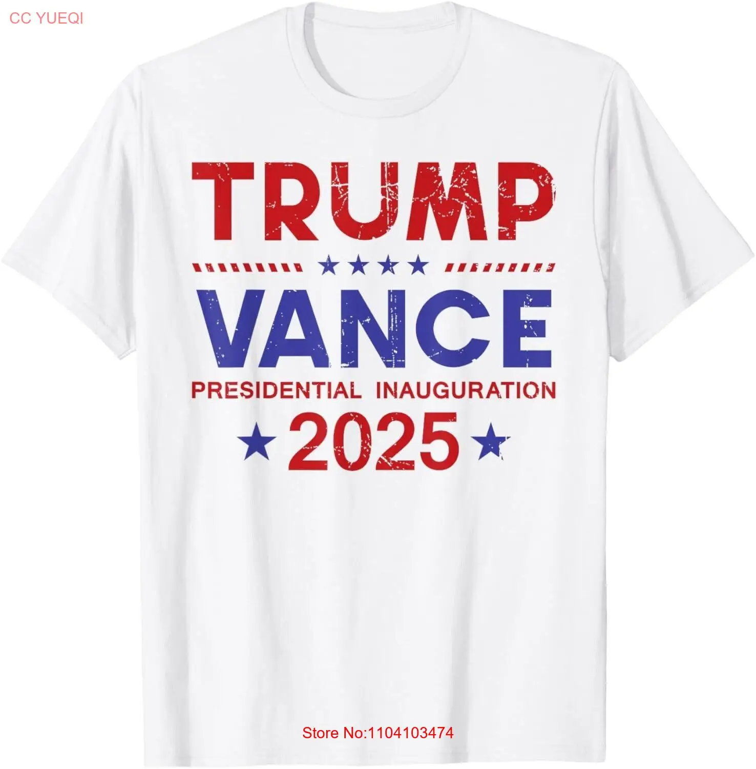 Футболка President Trump Vance Inauguration Day 2025 из хлопка