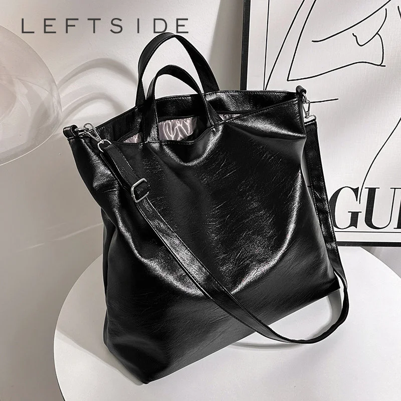 

Large Shoulder Side Bags for Women 2023 Spring Retro Trend Designer Vintage High Capacity Leather Handbags Tote Bag Big