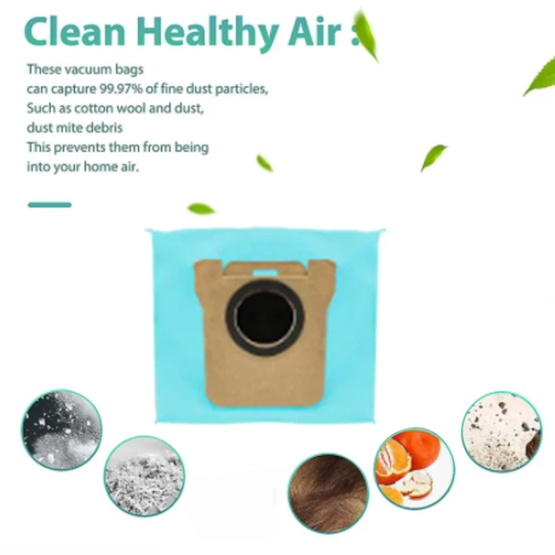 10 шт. мешок для пыли с активированным углем робота-пылесоса Xiaomi X10+ Mijia Omni 1S B101CN/Dreame